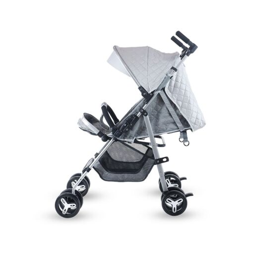 StarAndDaisy Urban Travel-Freindly Lightweight Easy Fold Compact Travel Baby, Kids Stroller ,Pram, Buggy & Pushchair for mom on Wheels (Grey & Silver) - Image 8