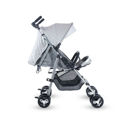 StarAndDaisy Urban Travel-Freindly Lightweight Easy Fold Compact Travel Baby, Kids Stroller ,Pram, Buggy & Pushchair for mom on Wheels (Grey & Silver) - Image 7