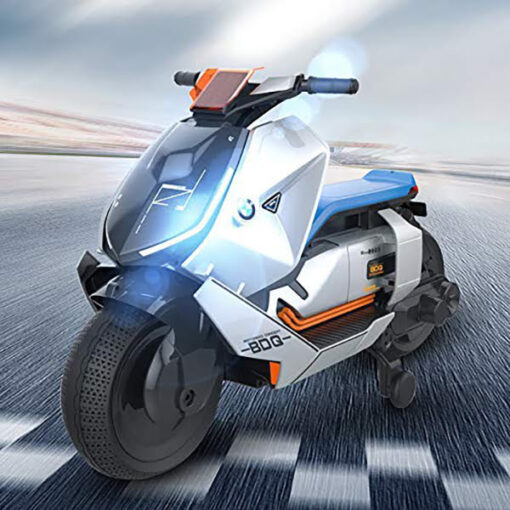 StarAndDaisy Ride on Scooter, Super Bike for Kids 12 Months to 72 Months. Rechargeable Battery Operation (Grey)