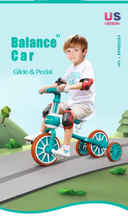 StarAndDaisy Balancing Bike cum Tricycle (Green) - Image 2