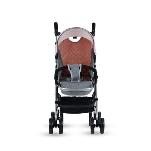 StarAndDaisy Urban Travel-Freindly Lightweight Easy Fold Compact Travel Stroller for mom on Wheels (Silver & Pink) - Image 6
