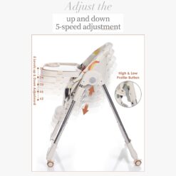 Infant Feeding Chair with 5 Safety Straps