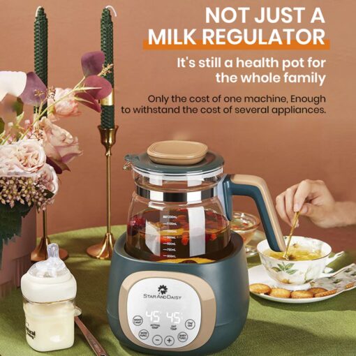 StarAndDaisy baby formula water kettle for newborn milk with food processor cup, sterilizer and temperature control - Image 6