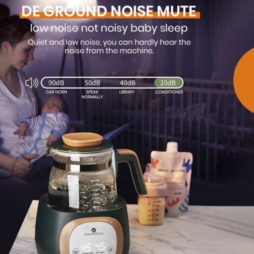 StarAndDaisy baby formula water kettle for newborn milk with food processor cup, sterilizer and temperature control - Image 10