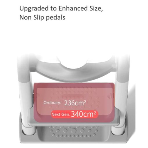 [Refurbished] StarAndDaisy Potty Training Seat with Ladder, Toddler Potty Seat for Toilet with Step Stool for Kids, Splash Guard and Wide Pad for Boys Girls, Stable Without Slipping Grey - Image 5