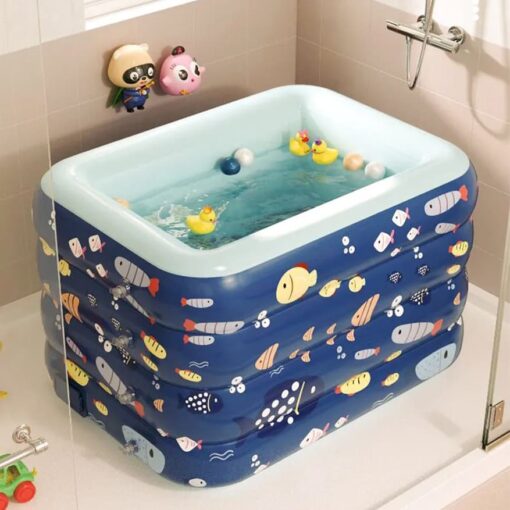 StarAndDaisy Automatic Swimming Pool Wireless Inflatable (Fish Print 1.8m) - Image 2