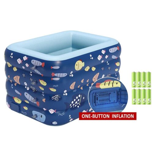 StarAndDaisy Automatic Swimming Pool Wireless Inflatable (Fish Print 1.8m) - Image 9