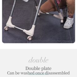 infant high chair with soft leather cushion