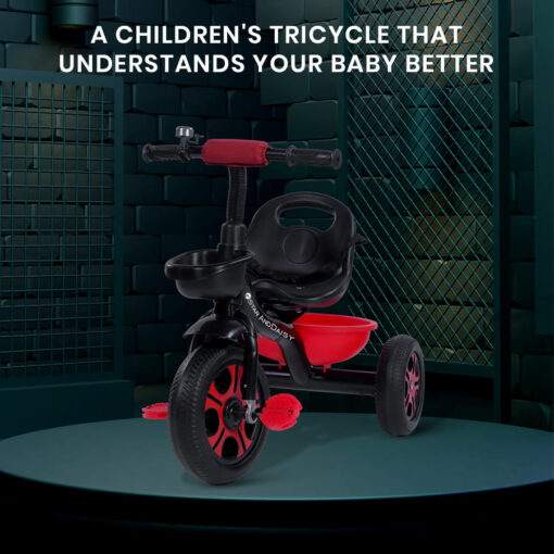 StarAndDaisy Wonder Tricycle Kids/Baby Tricycle Trike with Dual Storage Basket, Cushion seat, and seat Belt for Kids Boys Girls Age Group 1.5 to 5 Years (Red) - Image 8