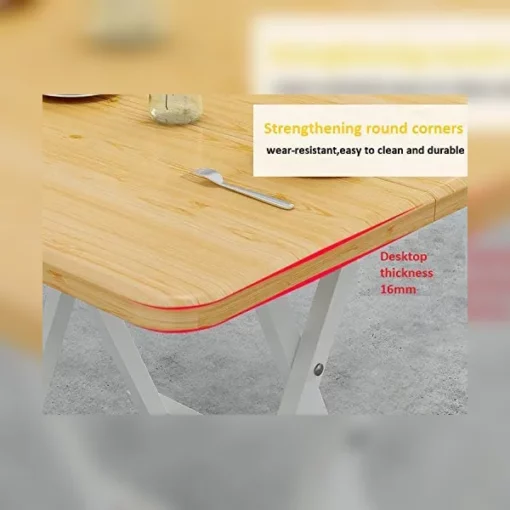SND Homes Utilite Scissor Tables, Easy Folding, Multipurpose Outdoor Lawn Coffee (Large Size | White |  80cm By 80cm) - Image 3