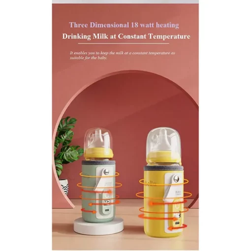 StarAndDaisy Smart USB Baby Bottler Warmer/Bottle Insulation Cover for Car & Travel (Yellow) - Image 3