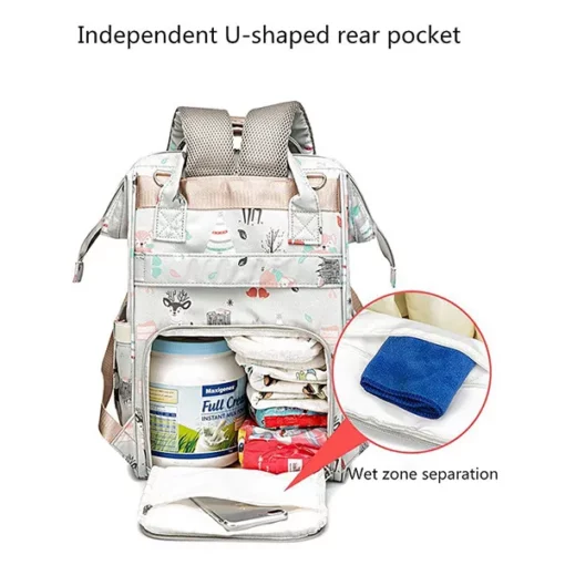 StarAndDaisy Multi Utility Diaper Bag / Maternity Bag - Blue - Image 4