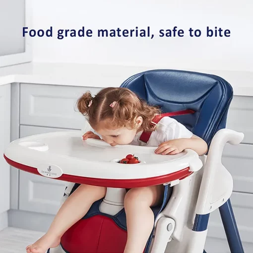 [Refurbished] Crowned Baby High Chair by StarAndDaisy for Kids 0.5 Yrs to 6 Yrs Eat, Play & Rest Baby Chair (Yellow & Blue) - Image 9