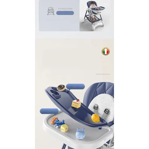 StarAndDaisy Premium Luxury High Chair (Blue) - Image 2