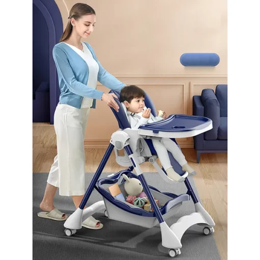 StarAndDaisy Premium Luxury High Chair (Blue) - Image 5