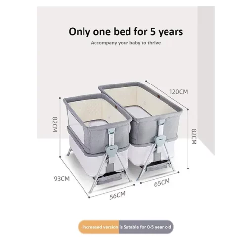 BabyTime (U.K.) - Newborn Baby Crib Cot with Rocker - Image 7