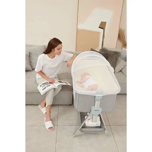 BabyTime (U.K.) - Newborn Baby Crib Cot with Rocker - Image 4