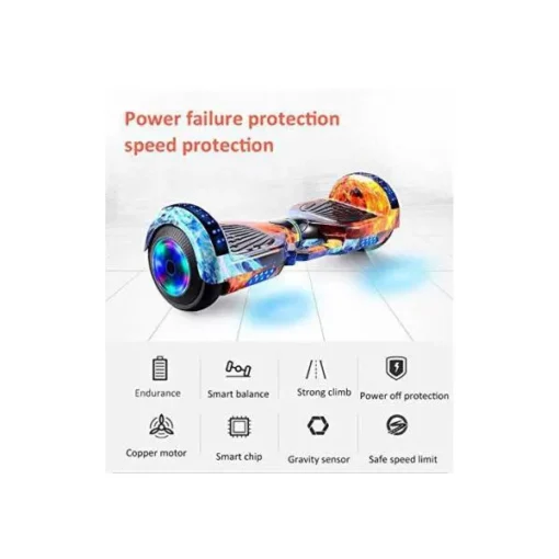 StarAndDaisy 10" Wheel Size Hoverboard / Swagay for Kids 4+, Load Bearing <100 kg, Attractive LED Wheel Light - Image 5