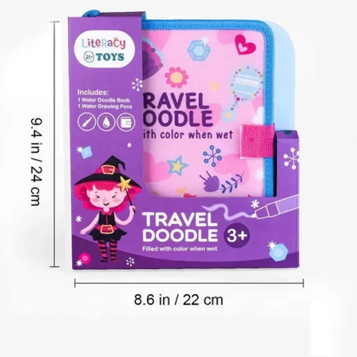 StarAndDaisy Aqua Doodle Magic Book on go. Travel Drawing Book - PINK - Image 5