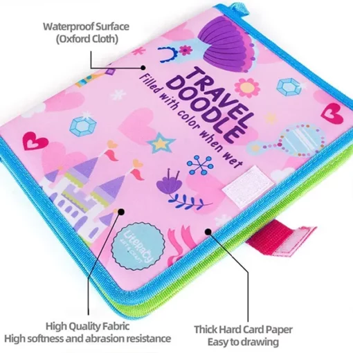 StarAndDaisy Aqua Doodle Magic Book on go. Travel Drawing Book - PINK - Image 2