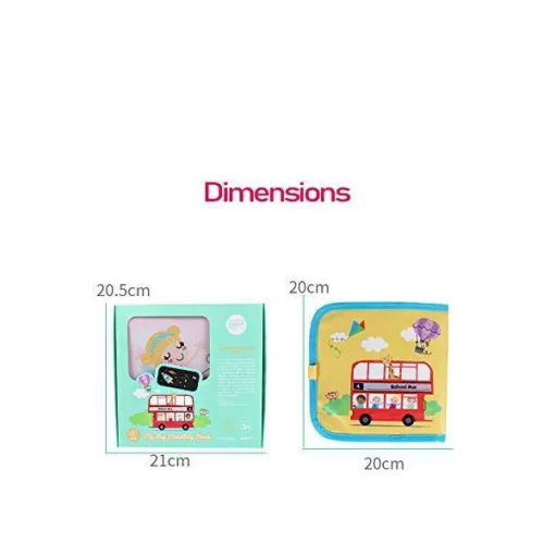 StarAndDaisy Erasable Doodle Book For Kids, 6 Pages Coloring Doodle Slate for Toddlers - Pink - Image 2