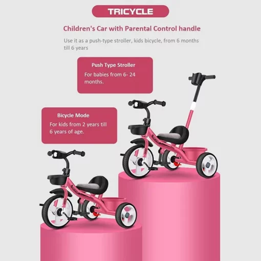 StarAndDaisy Luxury Kids Cycle Toddlers Bicycle/ Tricycle (Black) - Image 2