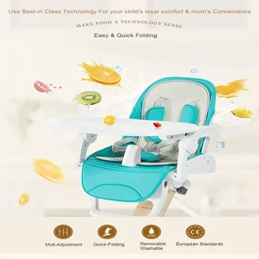 [Refurbished] StarAndDaisy Octa Baby Foldable Single Post High Chair - Image 5