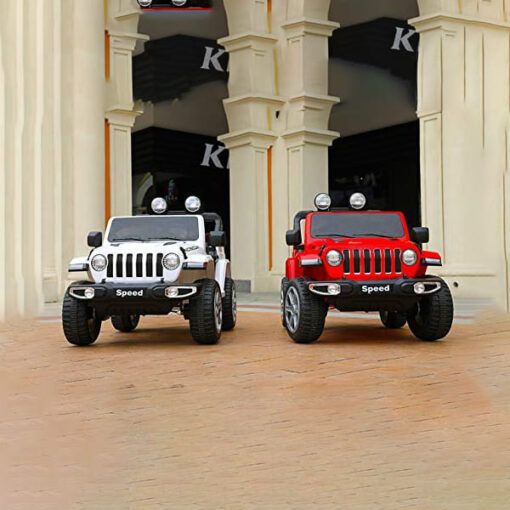 Kids Ride on Jeep Style for Kids from 1.5-6 Years of Age, Remote Control, Dual Drive, Music & Lights for All-Terrain (Red) - Image 5