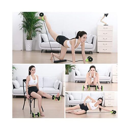 SND 360° Fitness Abdominal Workout Equipment - Adjustable Rope Length with Anti Slip Wheel Design - Image 6
