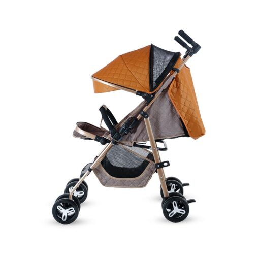 StarAndDaisy - Easy Fold Compact Travel Stroller & Pram, Pushchair for Baby from 0 to 3 Years, Travel-Friendly Lightweight (Brown) - Image 8