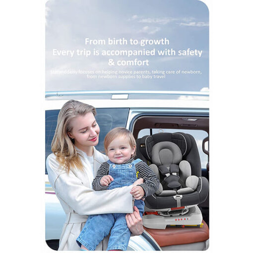 StarAndDaisy ISOFIX Car Seat 360° Swivel, Sun roof, Recline, SIP (Side Impact Protection)- Forward Rearward Facing Side Protection, Convertible (0-12 Year/0-36 kg), ECE R44-04 (Multi-Black) - Image 5