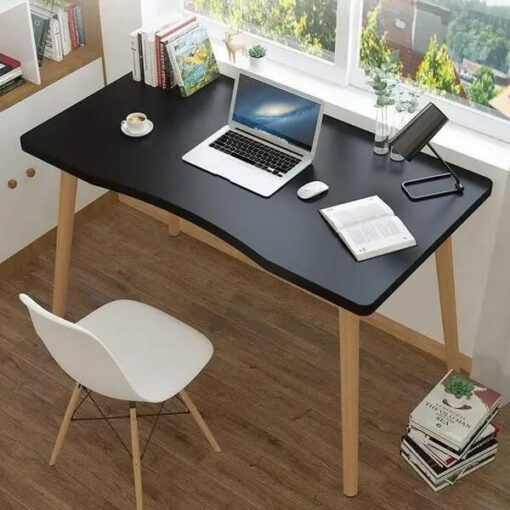 [Refurbished] StarAndDaisy Utilite Nordic Style Smart Study Table for Modern Homes, Multi-Purpose Office Desk Workstation, One Step Installation (Black, 80 X 50 cm)