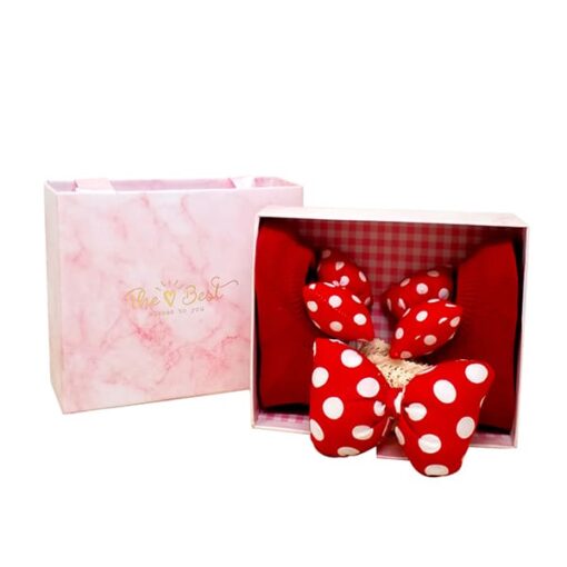 StarAndDaisy Baby Shoes and Hair Accessories for New Born Baby Girl 6 Months and 12 Months (Red) - Image 5