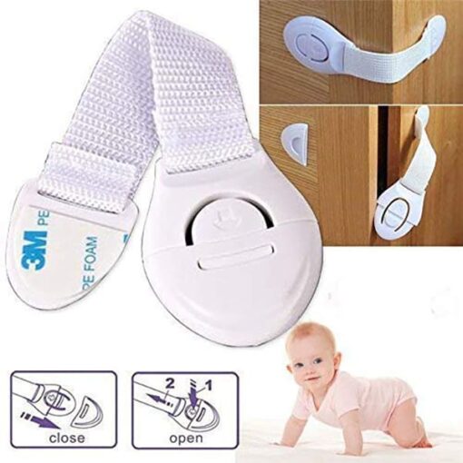 Staranddaisy Baby proofing Safety Lock/Latch for Drawers, Cupboard, Sliding Doors, Fridge, Window, Cabinet for Child Safety (white -Pack of 6) - Image 5