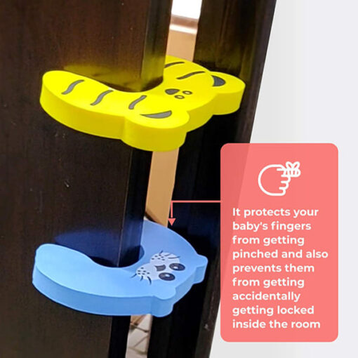 Staranddaisy Finger Pinch Door Guard for Kids Safety and Protection from Door Slamming (Animal Shape)-Pack of 6 - Image 2