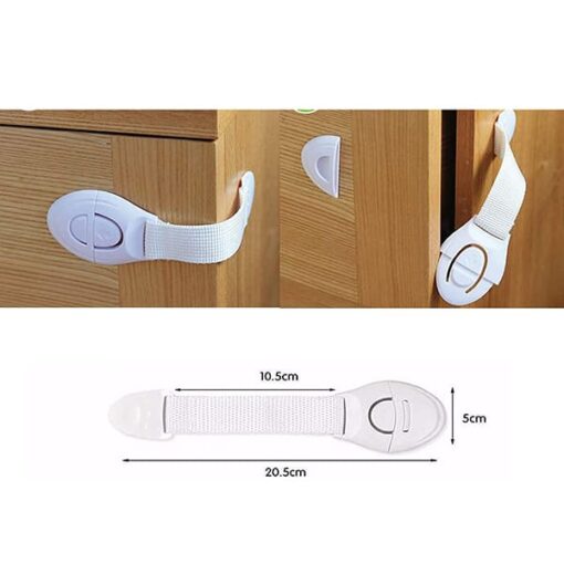 Staranddaisy Baby proofing Safety Lock/Latch for Drawers, Cupboard, Sliding Doors, Fridge, Window, Cabinet for Child Safety (white -Pack of 6) - Image 4