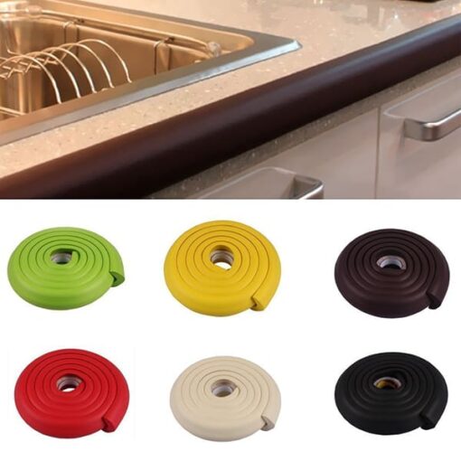 StarAnddaisy Baby Safety Strip Furniture Edge Guard Cushion Corner Cover 2 Meter 6.5 feet Tape Infant Bump Protector (L Shape) - Image 2