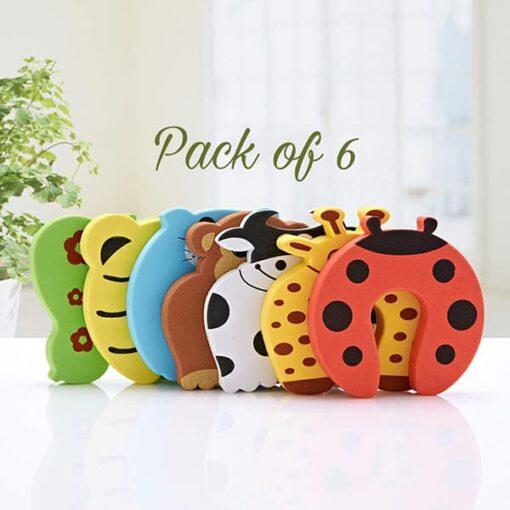 Staranddaisy Finger Pinch Door Guard for Kids Safety and Protection from Door Slamming (Animal Shape)-Pack of 6 - Image 4