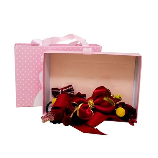 StarAndDaisy Ribbon / Hair Clips / Rubber Bands (Maroon)