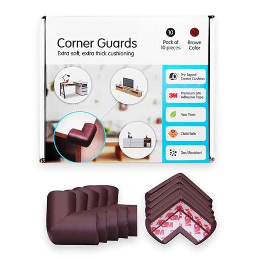 StarAndDaisy Baby Proofing Corner Guards | Pre-Taped Corner Protectors | Child Safety Edge Guards - (10 Pieces) - Image 8