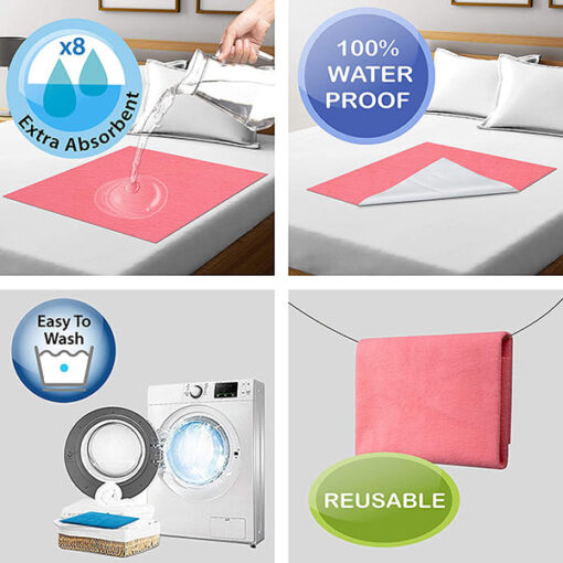 Staranddaisy Autodry Absorbent Dry Sheet - Bed Protector - Medium 70 x 100cm (Assorted Color) - Image 5