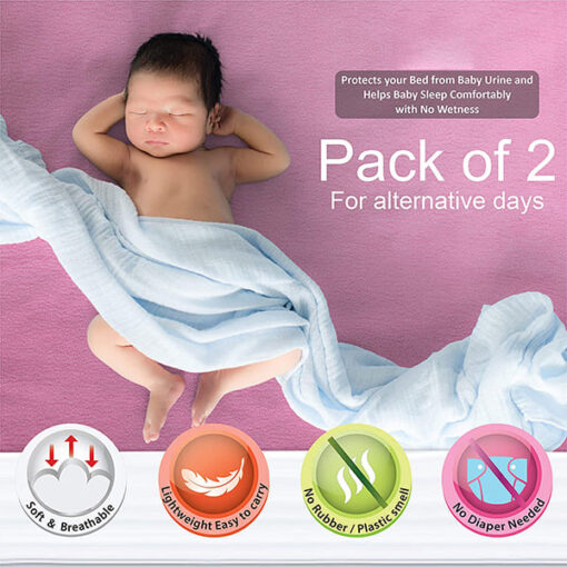 Staranddaisy Autodry Absorbent Dry Sheet - Bed Protector - Medium 70 x 100cm (Assorted Color) - Image 3