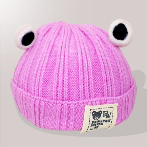 StarAndDaisy Kids Winter Cap (Upto 4 years kids - Lavender Magenta)
