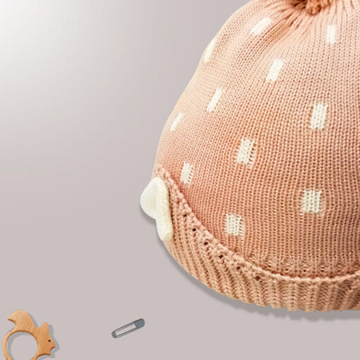 StarAndDaisy Kids Winter Cap (Upto 4 years kids – Sandy brown) - Image 4