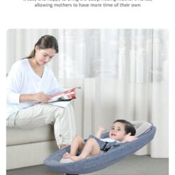 relaxing baby in cuddle swings