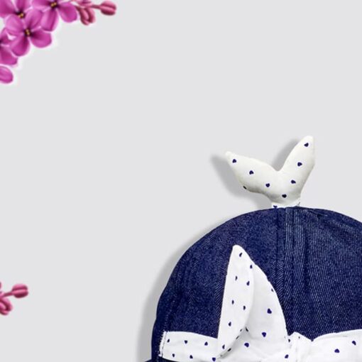 StarAndDaisy Kids Summer Cap (Upto 4 years kids – Denim Dark Blue) - Image 4
