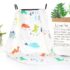 StarAndDaisy Swaddle Wrap Super Soft 100% Muslin Organic Cotton Blanket (Pack of 1 | Size 110cm by 110cm | Dinosaur Pattern)