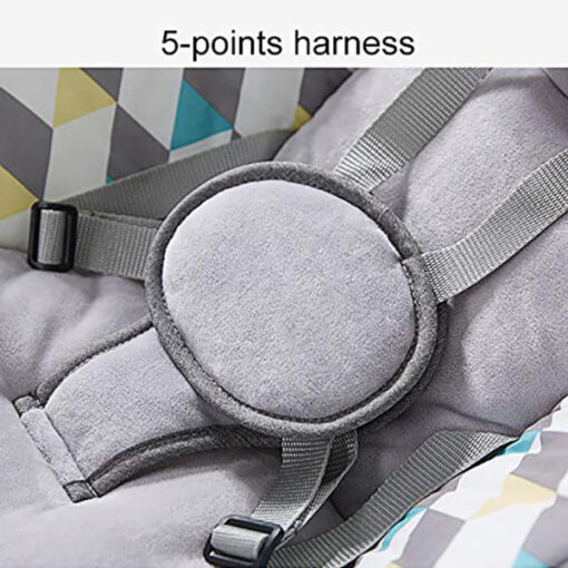 [Refurbished] StarAndDaisy Electric Baby Rocker, Remote Control Classic Linen Fabric with 5 Unique Motions for Baby Toddler Infant Child in 0-12 Months, Stable, Sturdy and Secured for Newborn Babies (Dream Rocker) - Image 5
