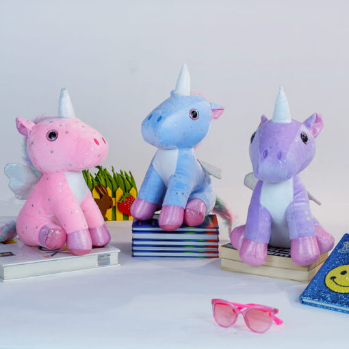 StarAndDaisy Cuddle Toys Series - Angel Unicorn Plush - Super Soft High Quality (Size - 50m | Color - Blue) - Image 2