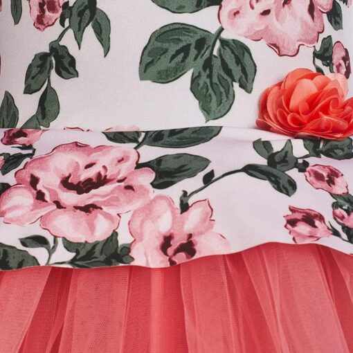 Toy Balloon Kids Girls Dark Peach Dress - Image 2